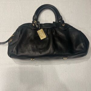 Marc By Marc Jacobs Black Pebble Leather Y2K - Large Satchel Purse
